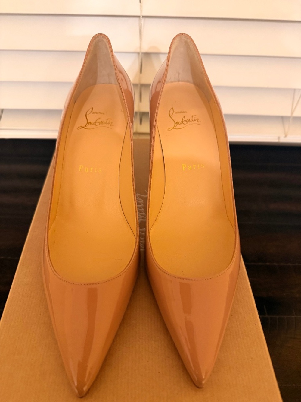 Christian Louboutin Kate 70 blush pumps